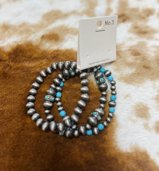 turquoise bracelet set