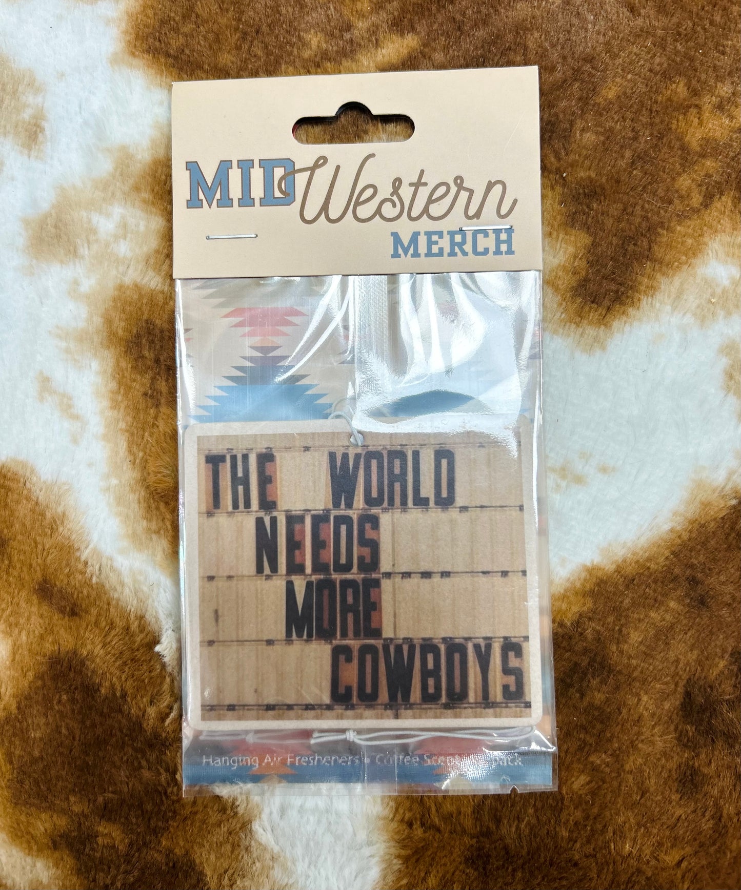 the world needs more cowboys air freshener