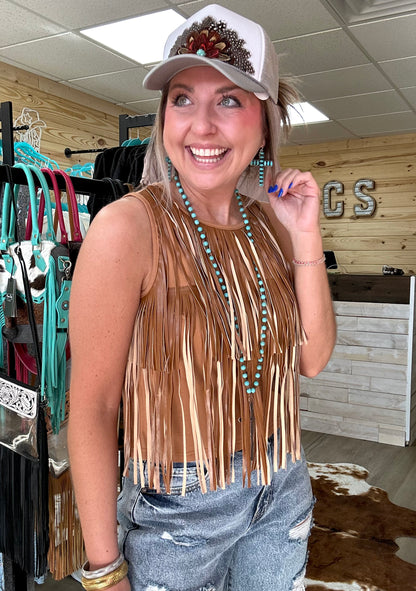 girl's best fringe, saddle