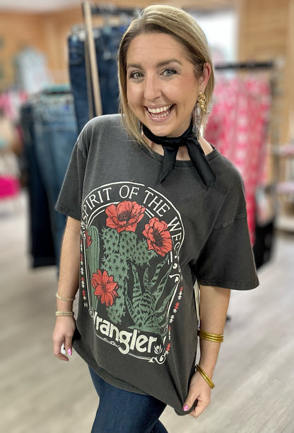 wrangler western graphic oversized tee