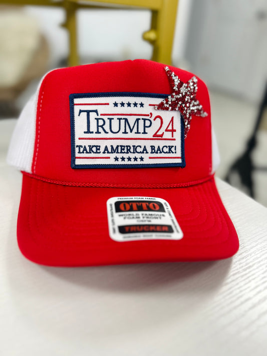 trump | take america back trucker hat