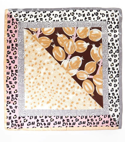 mixed leopard scarf