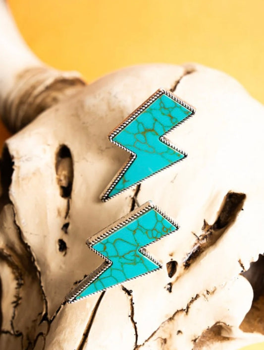 turquoise bolt studs